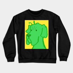 Alien dog from space - great dane Crewneck Sweatshirt